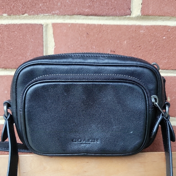 Coach Black Leather Crossbody Bag